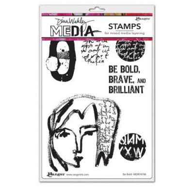 Ranger Dina Wakley Media Stamps - Be Bold